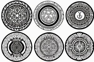 Sempiternal medallion tattoo idea