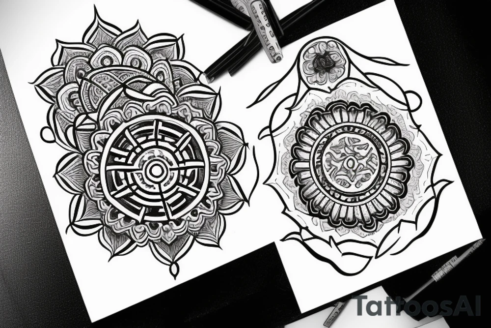 Sempiternal medallion tattoo idea