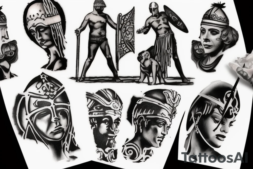 gladiator tattoo idea