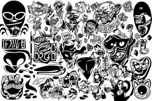 cartoon tattoo idea