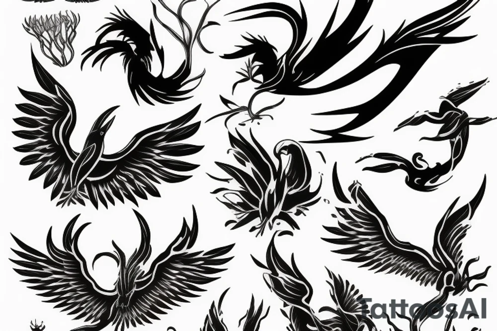 Phoenix tattoo idea