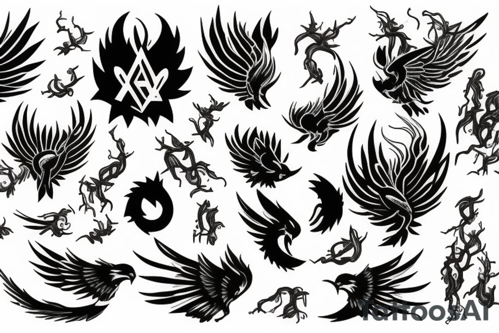 Phoenix tattoo idea
