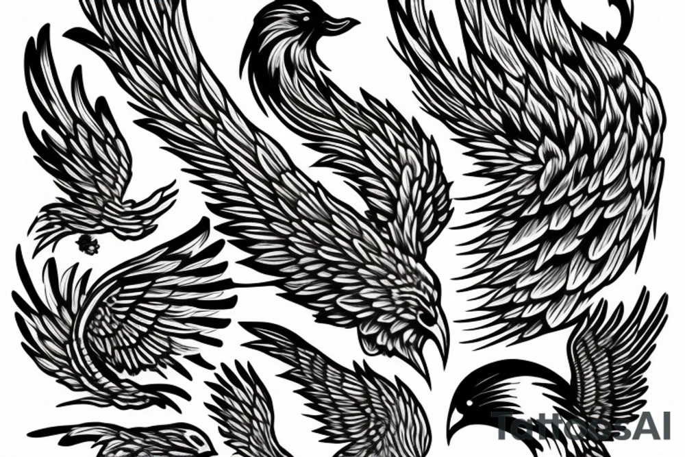 Phoenix tattoo idea