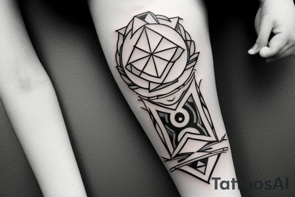444 Symbol tattoo idea