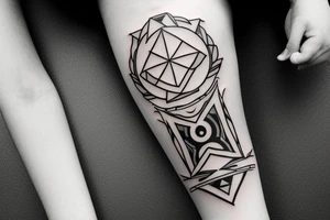 444 Symbol tattoo idea