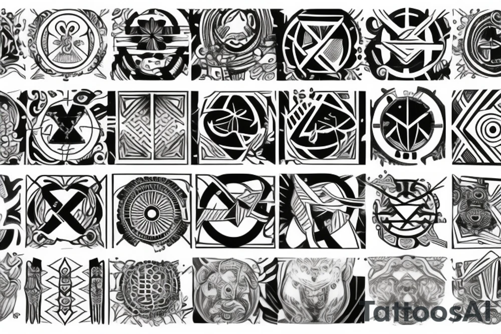 444 Symbol tattoo idea
