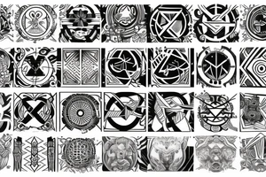 444 Symbol tattoo idea