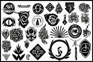 444 Symbol tattoo idea