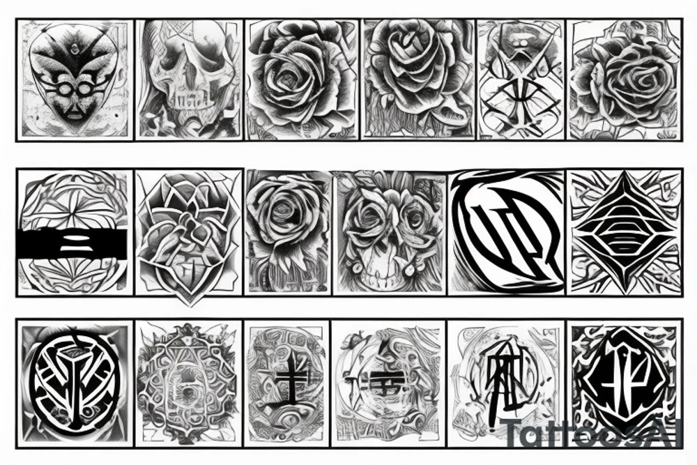 444 Symbol tattoo idea