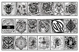 444 Symbol tattoo idea