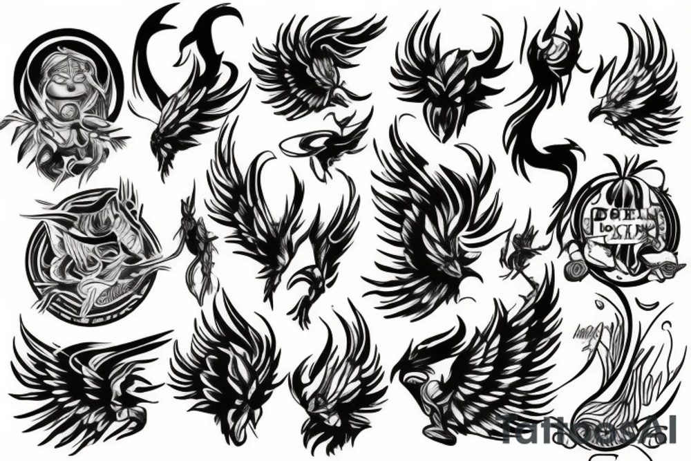 Phoenix tattoo idea