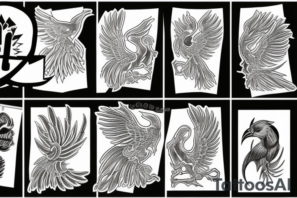 Phoenix tattoo idea