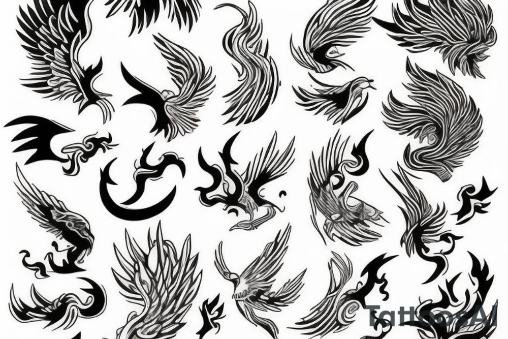 Phoenix tattoo idea