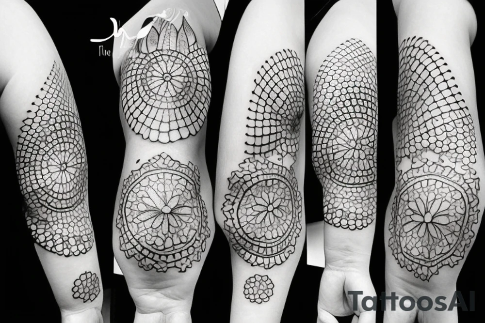 Small three primary colors of three circles or three flower petals tattoo idea