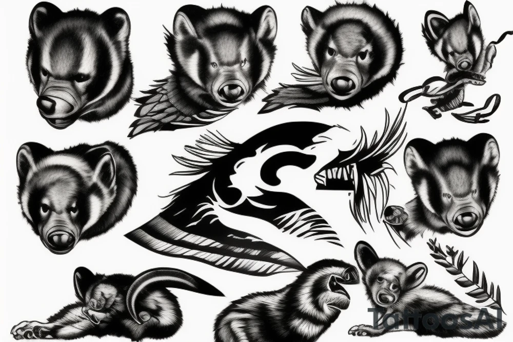honey badger tattoo idea