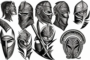spartan warriors tattoo idea