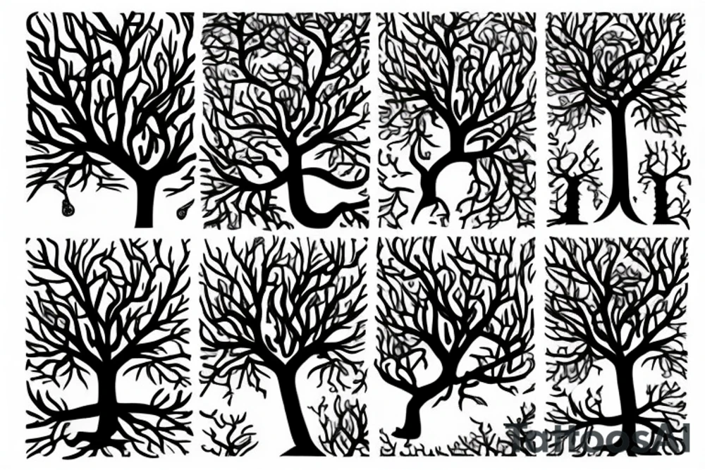 tree with swing tattoo idea