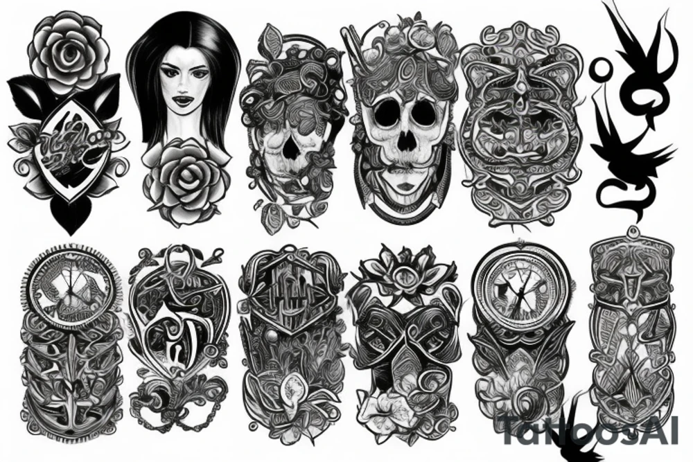 necklace tattoo idea