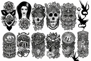 necklace tattoo idea