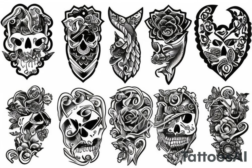 necklace tattoo idea