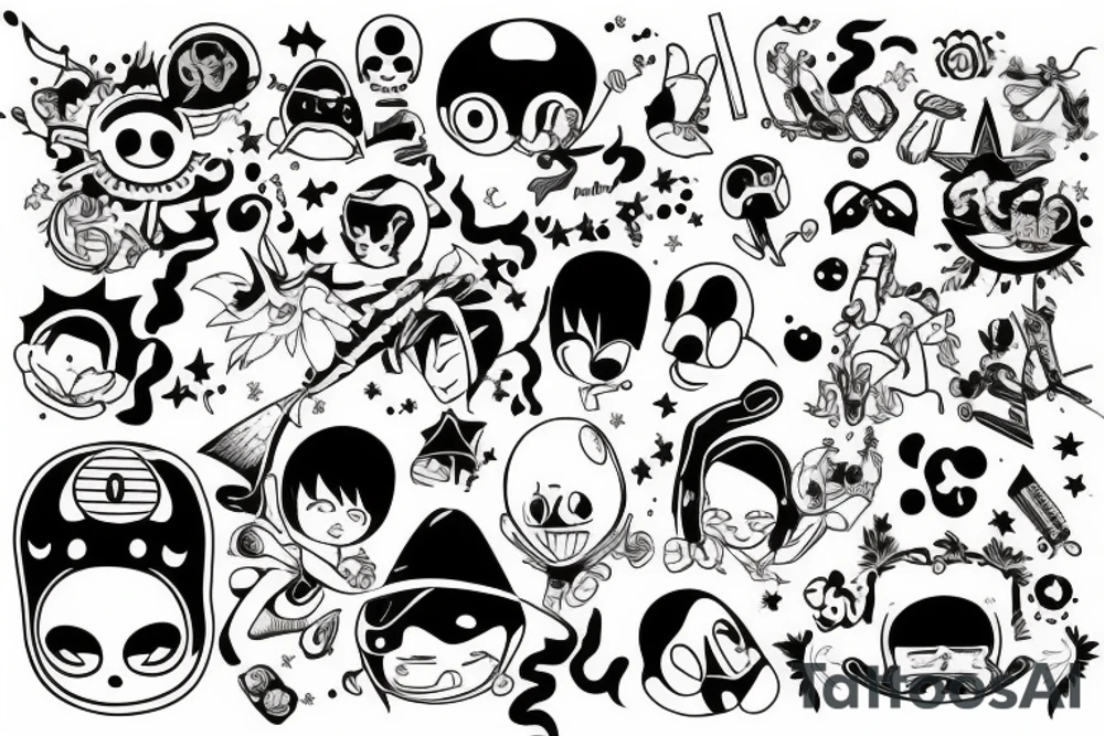 one-piece tattoo idea