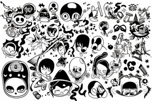 one-piece tattoo idea
