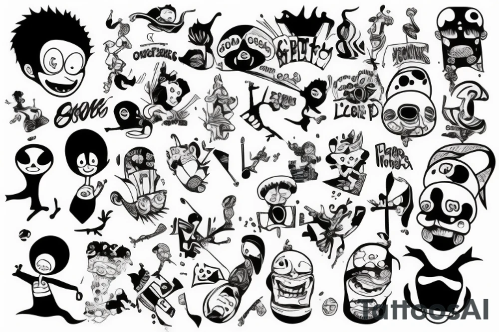 one-piece tattoo idea