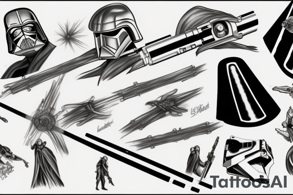 lightsaber tattoo idea