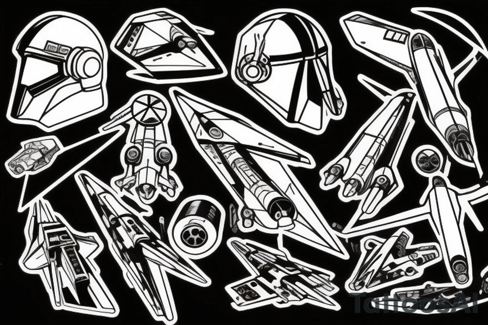 x-wing fighter tattoo idea