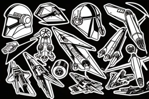 x-wing fighter tattoo idea
