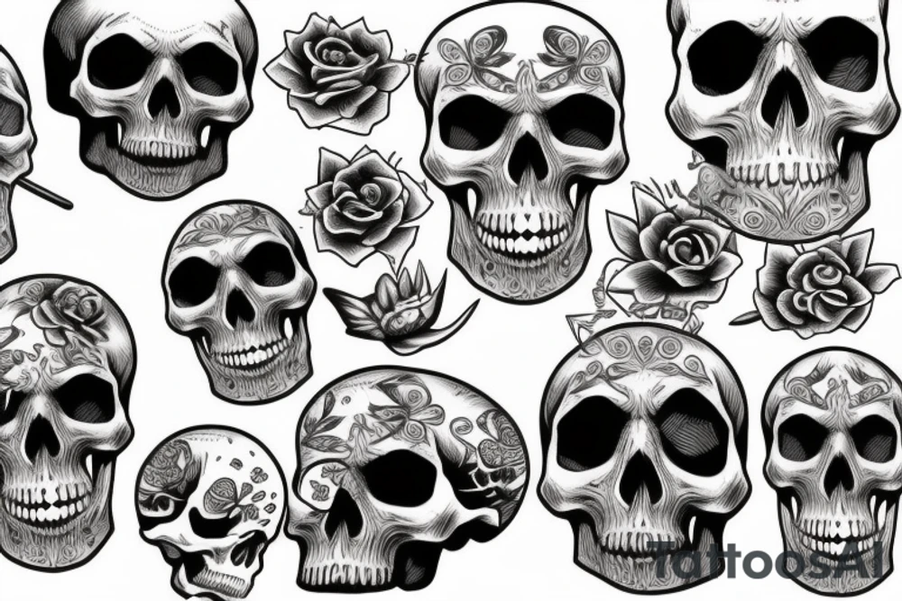skull tattoo idea