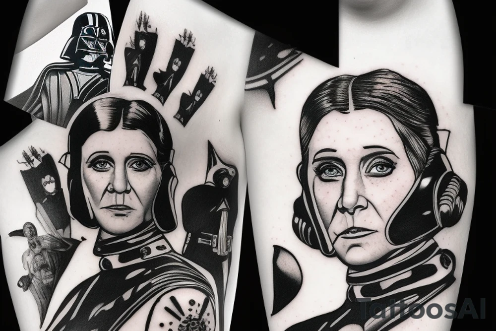 darth vader
Princess leia tattoo idea
