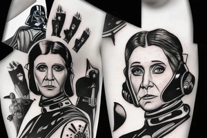 darth vader
Princess leia tattoo idea