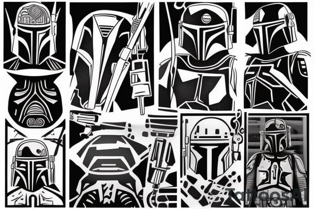 boba fett tattoo idea