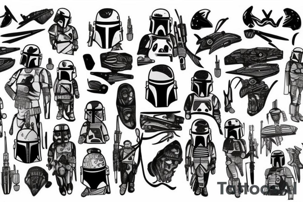 boba fett tattoo idea