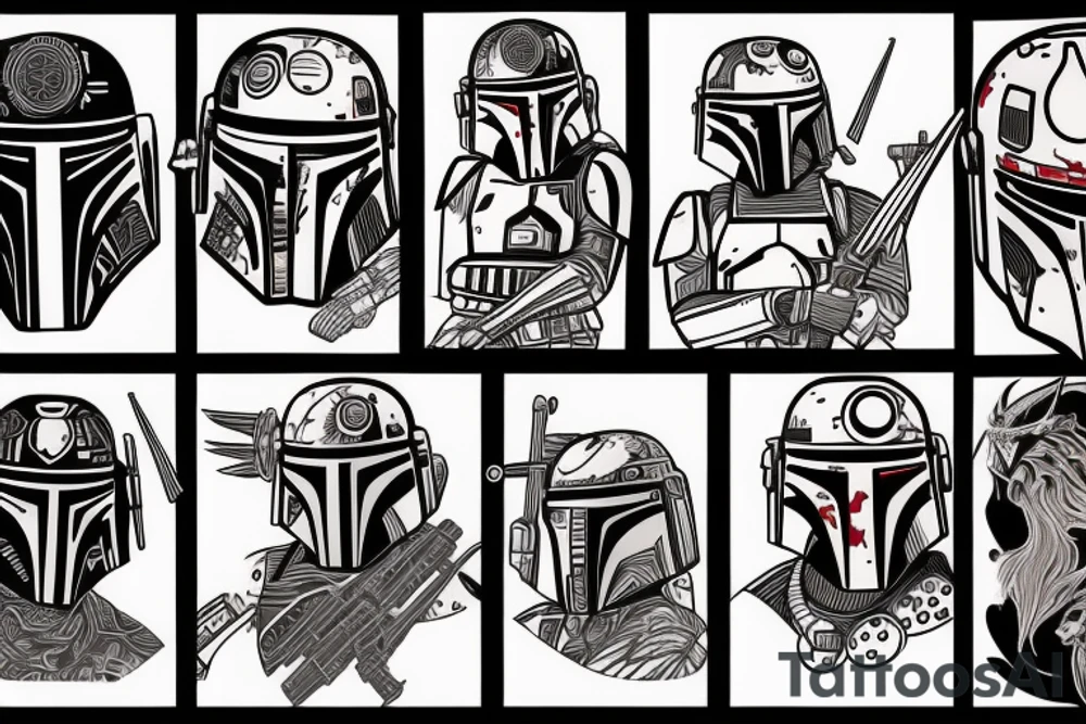 boba fett tattoo idea