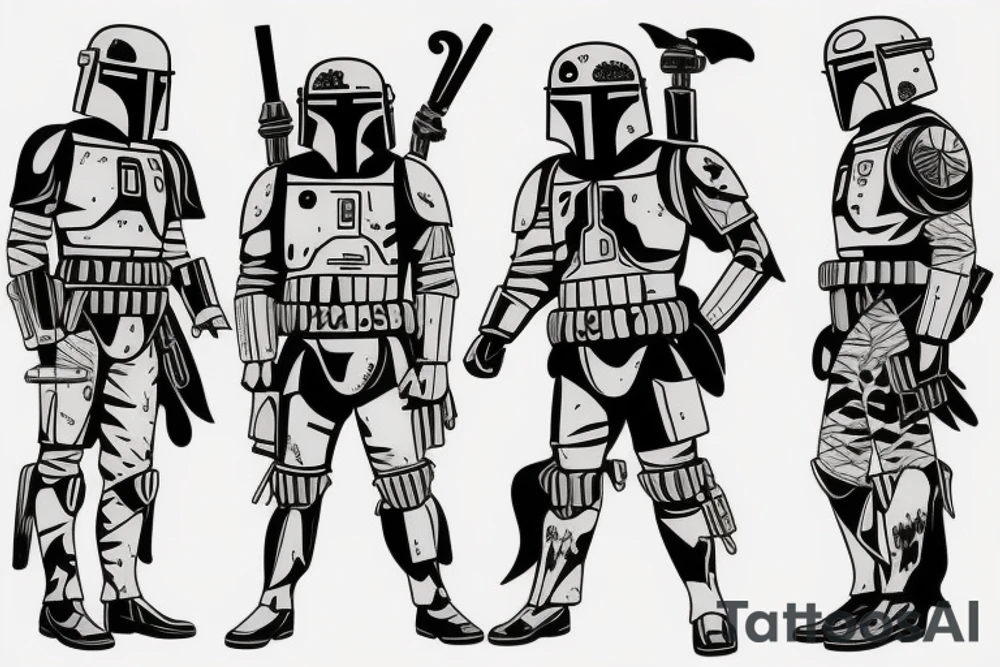 boba fett tattoo idea