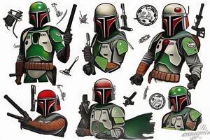 boba fett tattoo idea