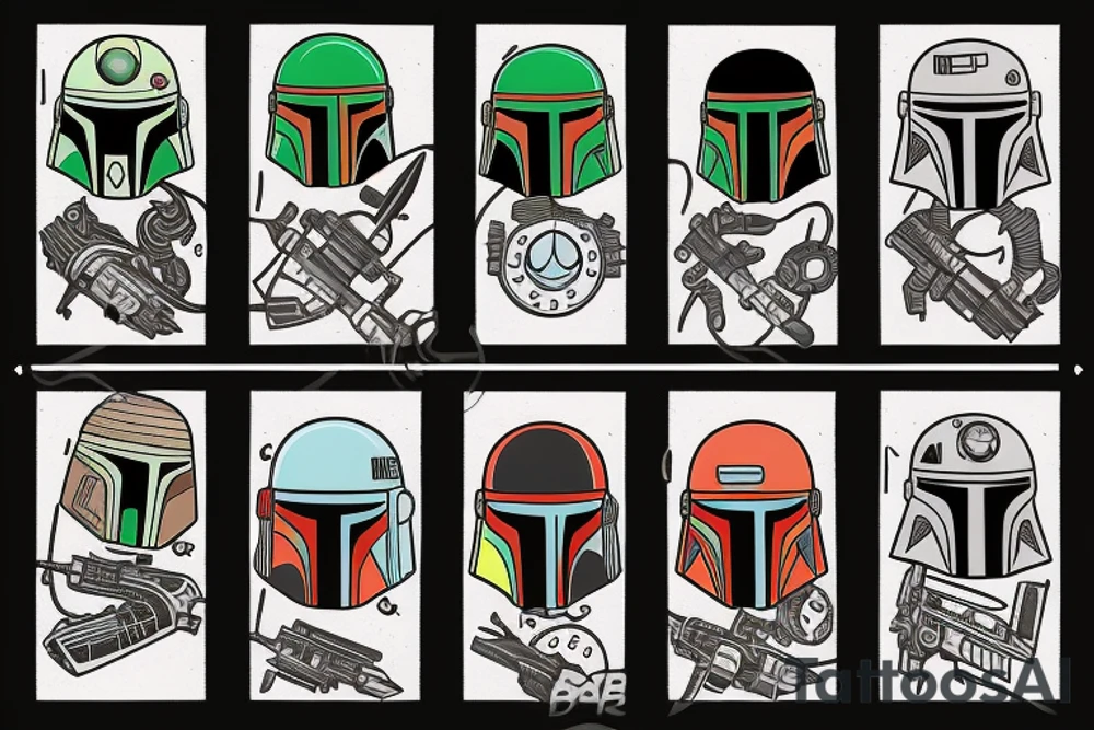 boba fett tattoo idea