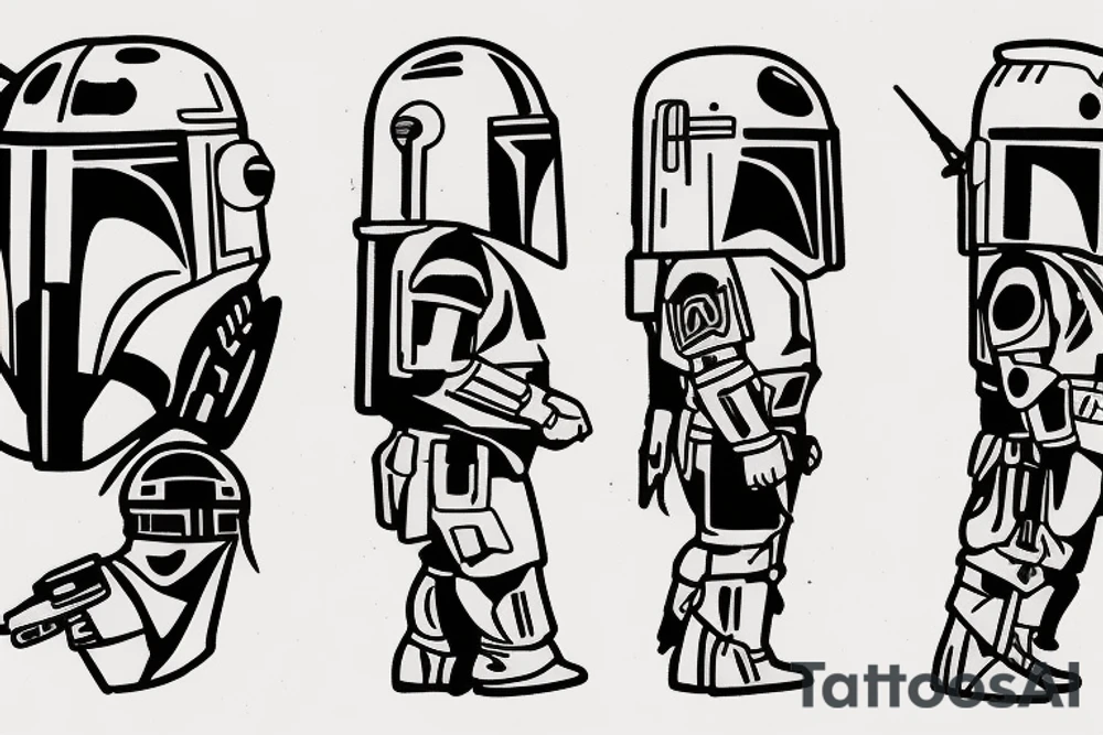 boba fett tattoo idea