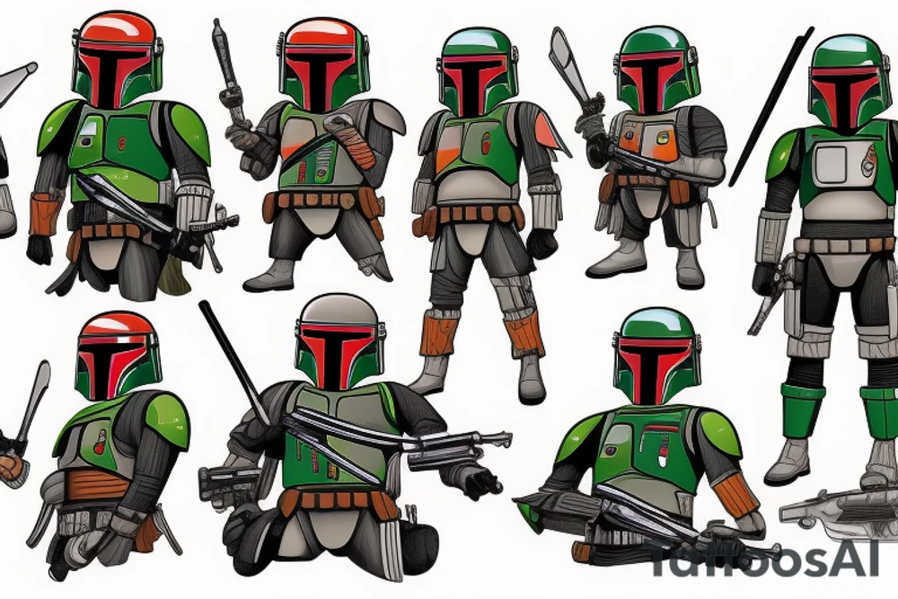 boba fett tattoo idea