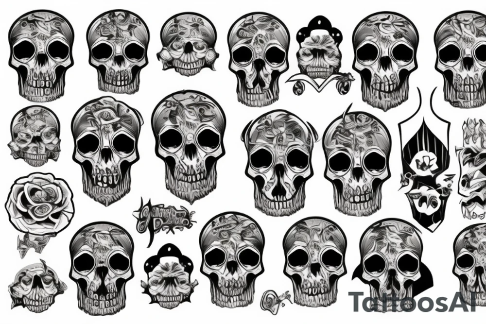 skulls tattoo idea