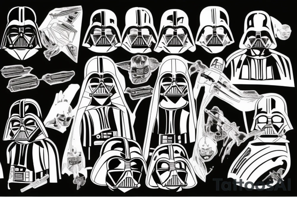 darth vader tattoo idea