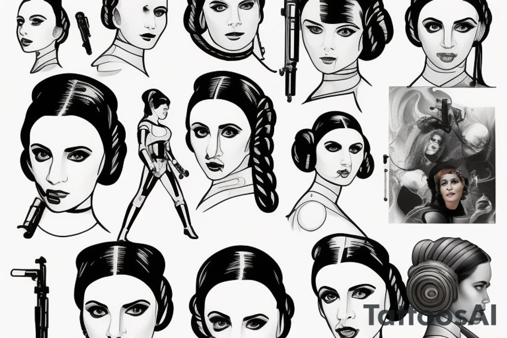 princess leia tattoo idea