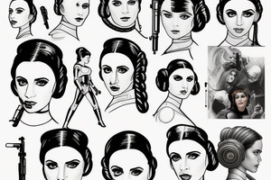 princess leia tattoo idea