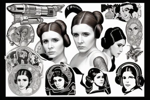 princess leia tattoo idea