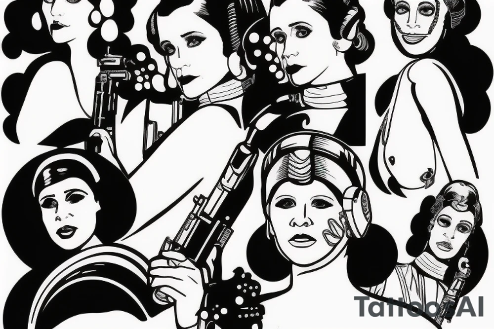 princess leia tattoo idea