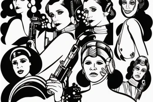 princess leia tattoo idea