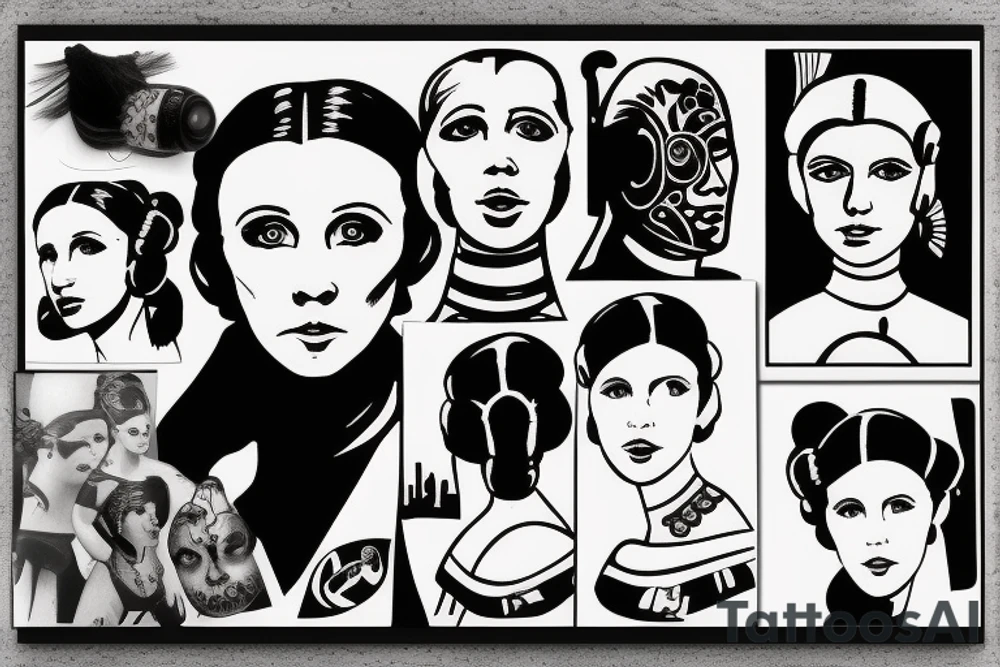 princess leia tattoo idea