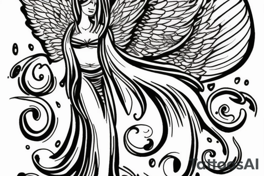 guardian angel tattoo idea